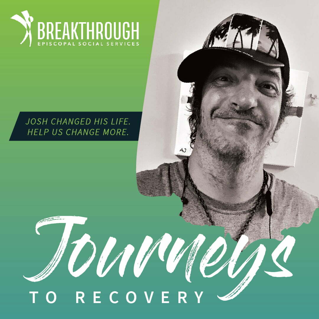From a cardboard pizza box to a community - Josh's journey to recovery is aided by friends, friendship, and Breakthrough's Clubhouse.
