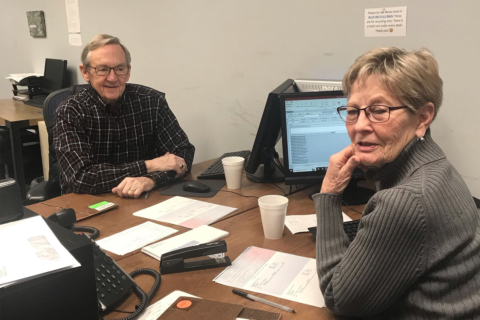 financial counselor working with member